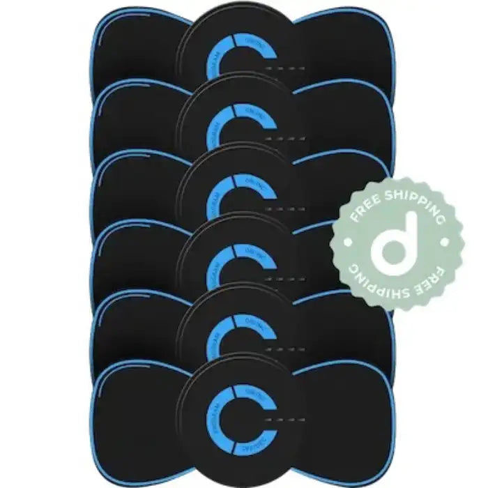 .Apple CarPlay bulk pack of multiple massagers with identical circular control units and free shipping badge.