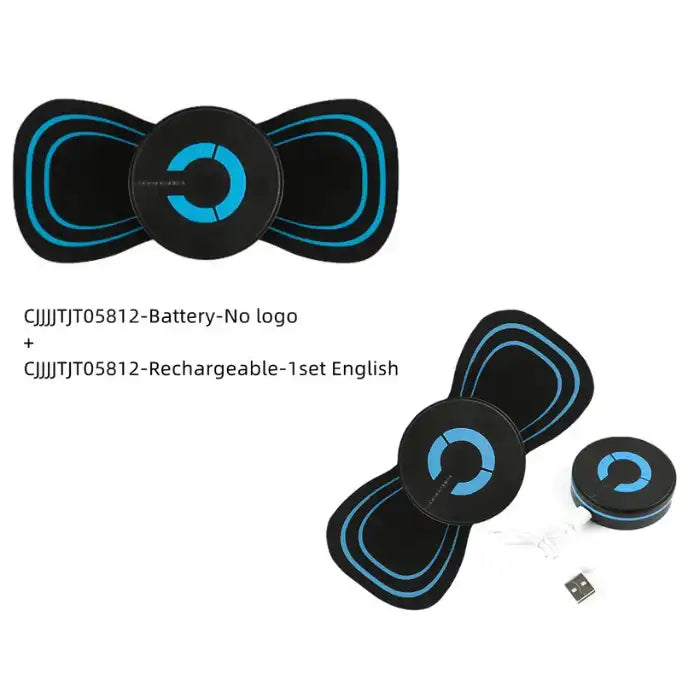 .Apple CarPlay full massage kit with USB charger and black control module with blue accents.