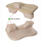 Car air mattress inflatable design fits back seat with included inflator and deflator for easy setup