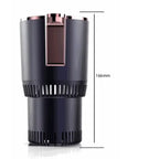 Car Heating Cooling Cup product dimension graphic showing a height of 166mm with front design view.