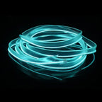 Ice blue LED strip rolled for car interior use with bright glow and smooth edges
