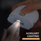 Electric baby nail trimmer featuring auxiliary lighting for precise trimming in dim light conditions