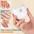 Electric baby nail trimmer with one-touch operation and adjustable speed for safe trimming.