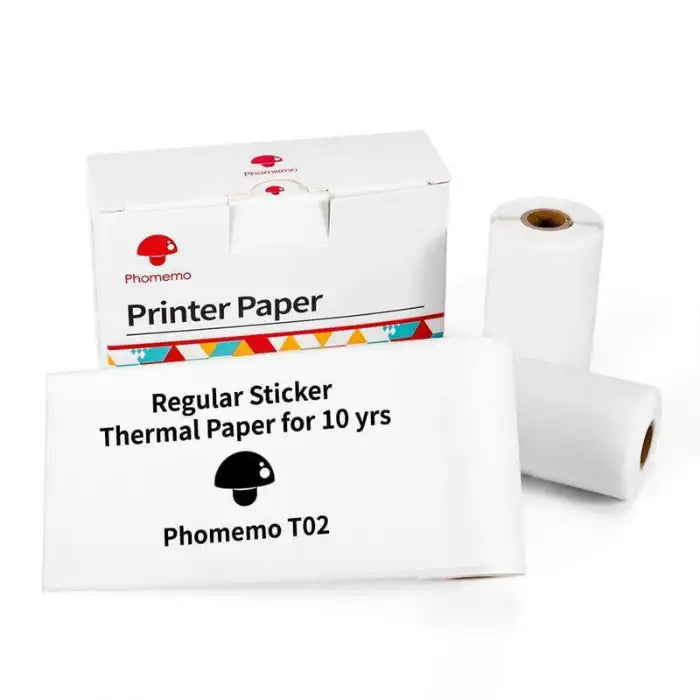 Mini Thermal Printer sticker thermal paper rolls and branded packaging box