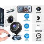 Nanny Cam full HD Wi-Fi setup with 360 view and night vision support.