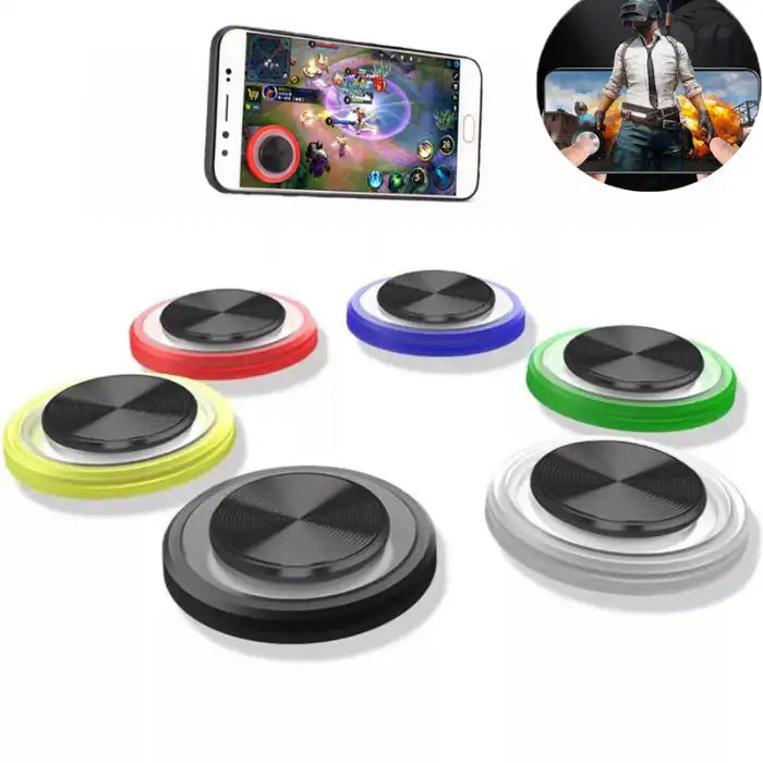 Phone Joystick set in multiple colors for enhanced smartphone gaming control and tactile feedback