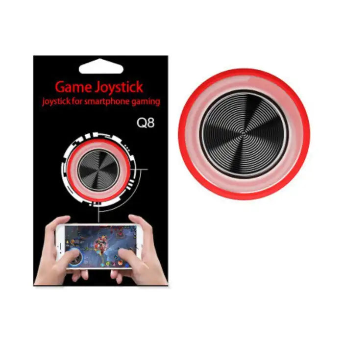 Red Phone Joystick in packaging with front-facing view of controller surface and branding
