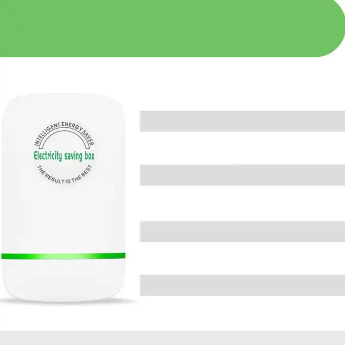 Power Saver Module front display with green accent and white background.