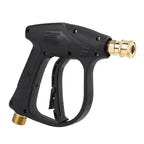 Pressure washer high-pressure spray gun with M22 brass inlet and ergonomic black grip