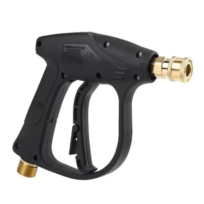 Pressure washer high-pressure spray gun with M22 brass inlet and ergonomic black grip
