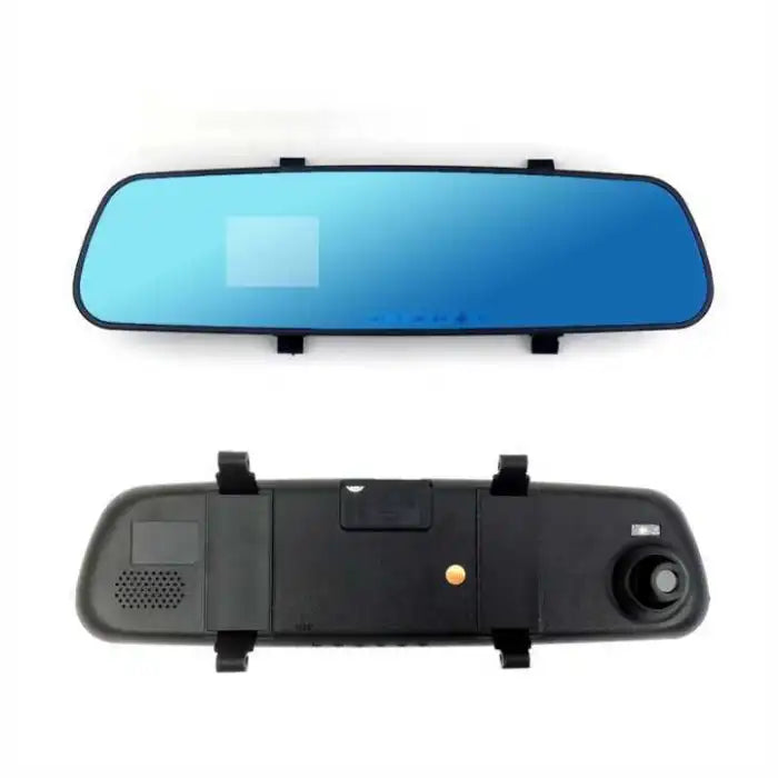 Rearview Mirror Recorder front and rear camera layout with full display and mounting design