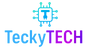 TeckyTECH logo with a stylized 'T' and circuit design on a white background