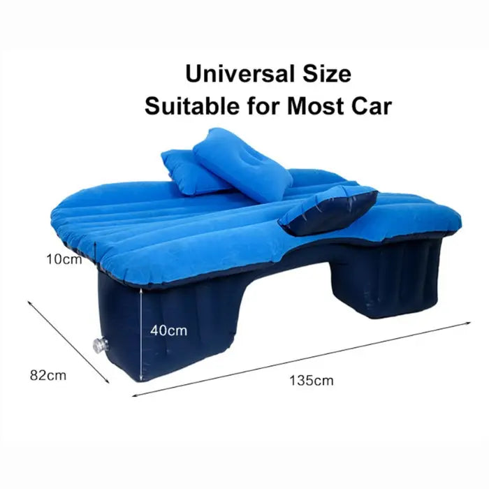 Universal car air mattress suitable for most cars with 135cm length and inflatable pillow included