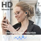 Waterproof Bluetooth Earbuds with HD stereo, dual mic, binaural calling, and intelligent noise reduction
