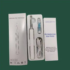 Wireless ear cleaner full set with USB cable and guide shown in original packaging