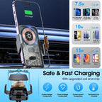 Wireless phone charger with upgraded chip for fast charging and multiple safety protections